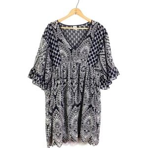 Anthro | Akemi + Kin  Brooke Eyelet Swing Dress